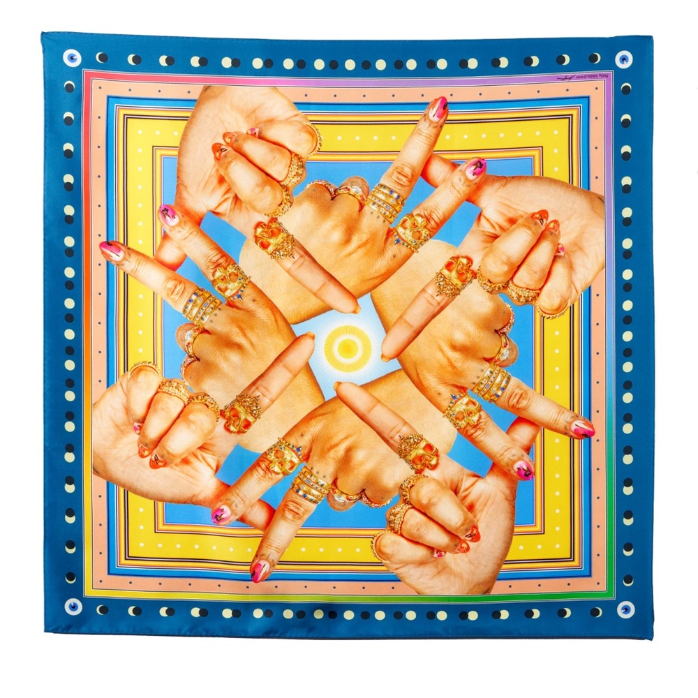 Polly Wales silk scarf